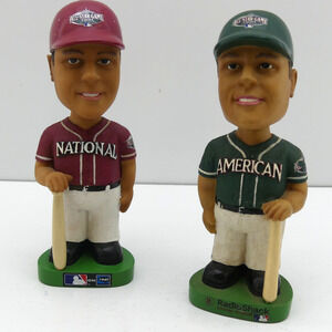 Lot of 2 MLB 2001 All-Star Game Bobblehead Dolls National & American League